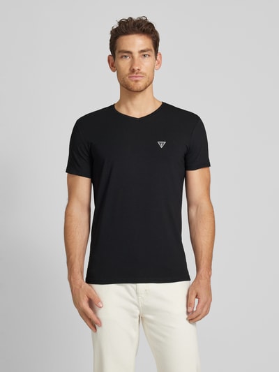 Guess Activewear T-shirt met logoprint, model 'CALEB' Zwart - 4