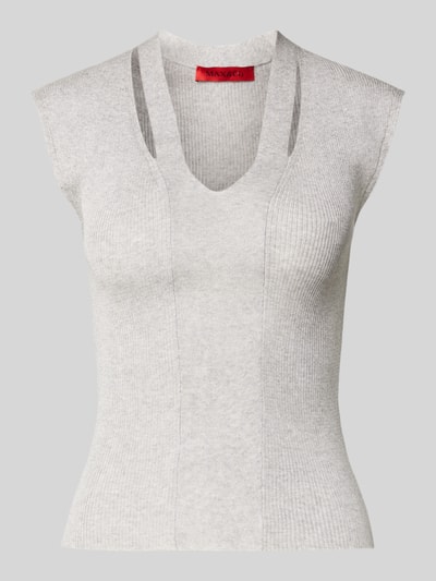 MAX&Co. Regular Fit Pullunder aus Viskose-Mix Modell 'OTELLO' Hellgrau 2