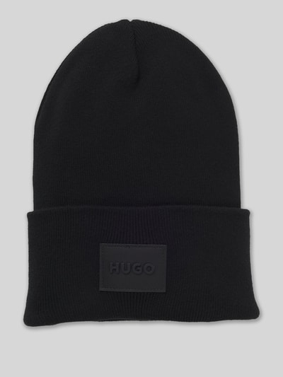 HUGO Beanie aus reiner Baumwolle Modell 'XEVON_B' Black 2