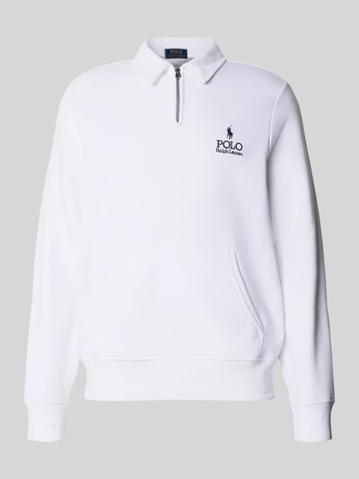 Polo Ralph Lauren Sweatshirt mit Polokragen Weiss 2
