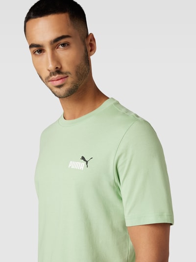 PUMA PERFORMANCE T-shirt z nadrukiem z logo Limonkowy 3