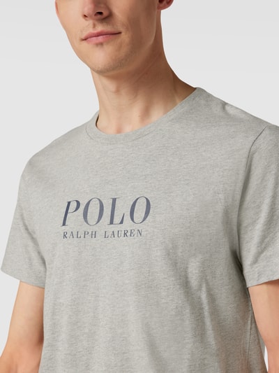 Polo Ralph Lauren Underwear T-shirt z nadrukiem z logo model ‘LIQUID’ Średnioszary melanż 3