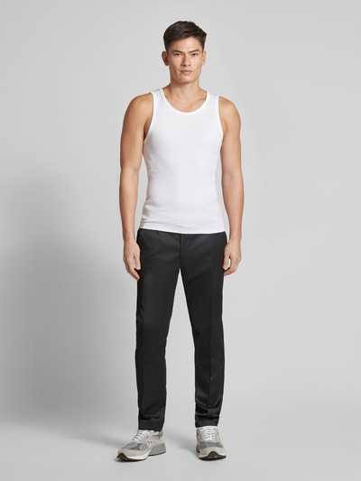 JAKE*S STUDIO MEN Tanktop met ronde hals en labeldetail Wit - 1