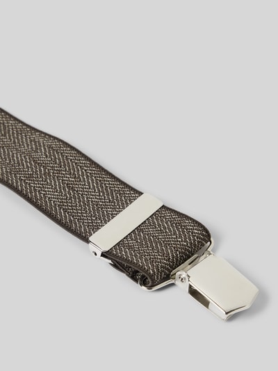 Lloyd Men's Belts Hosenträger mit Strukturmuster Dunkelbraun 3