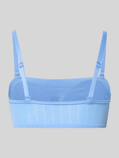 Produktfoto, Bustier aus Baumwoll-Mix von Calvin Klein Underwear in Optik: Unifarben, gefüttert, herausnehmbar, Label-Stitching-Applikation, Karree-Ausschnitt, schmale Träger, ohne Bügel, Materialverarbeitung: Stretch