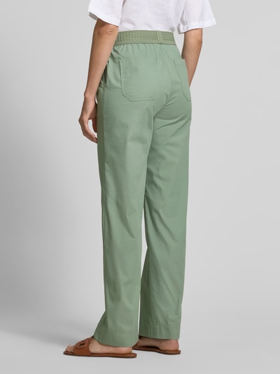 TONI Stoffen broek met elastische band, model 'Pia' Olijfgroen - 5