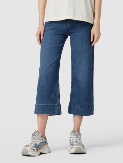 Christian Berg Woman Jeans-Culotte mit Knopf- und Reißverschluss Jeansblau 4