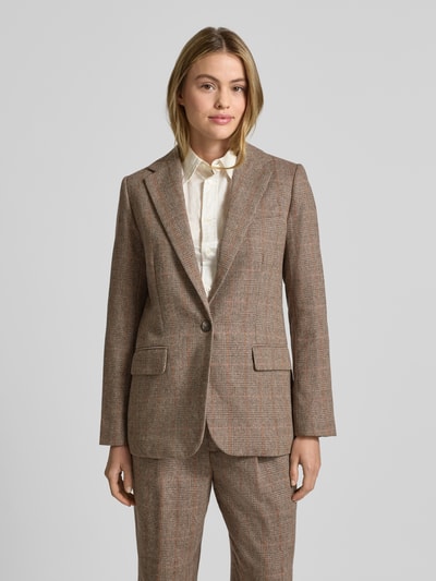 Lauren Ralph Lauren Regular Fit Blazer mit Reverskragen Modell 'WILONA' Beige Melange 4