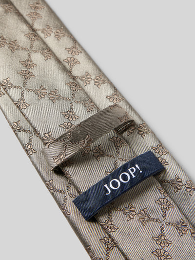 JOOP! Collection Stropdas van zijde met stitchings (8 cm) Beige - 3