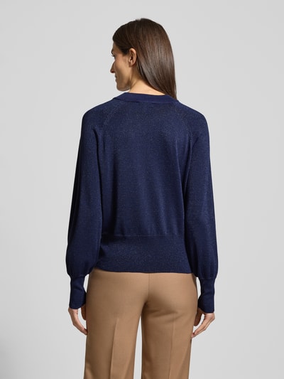 B.Young Gebreide pullover van viscosemix, model 'MOBBE' Donkerblauw - 5