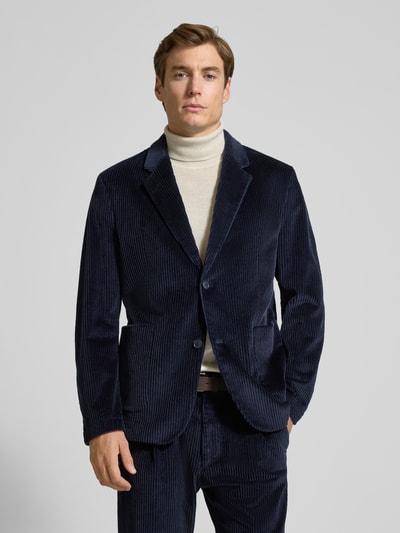 Drykorn 2-knoops colbert met reverskraag Marineblauw - 4