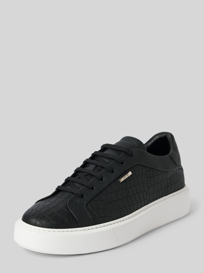 Antony Morato Sneaker aus Leder mit Label-Detail Modell 'ARTEM ANIMAL' Black 1