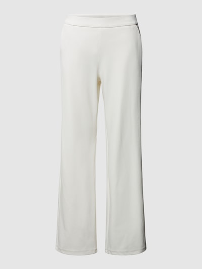 MAC Flared stoffen broek met paspelzakken, model 'CHIARA' Offwhite - 2