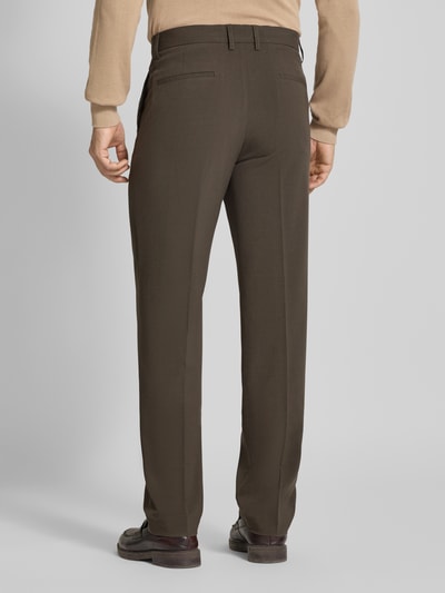 Lindbergh Relaxed Fit Stoffhose mit Bügelfalten Schlamm 5