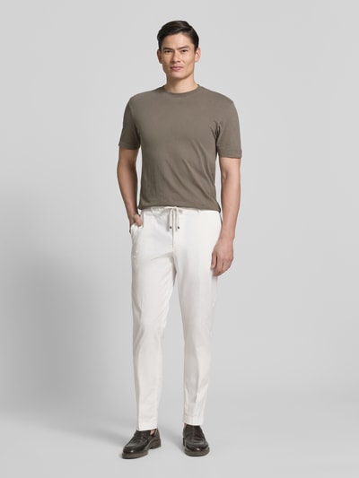 JOOP! COLLECTION Jeansy w kroju slim fit ze sznurkiem Model „Sake” Złamany biały 1