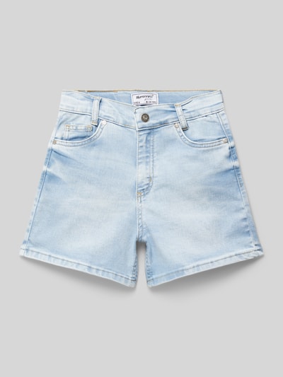 Blue Effect Jeansshorts im Used-Look Hellblau 1