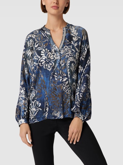 Emily Van den Bergh Blouseshirt met paisleymotief Marineblauw - 4