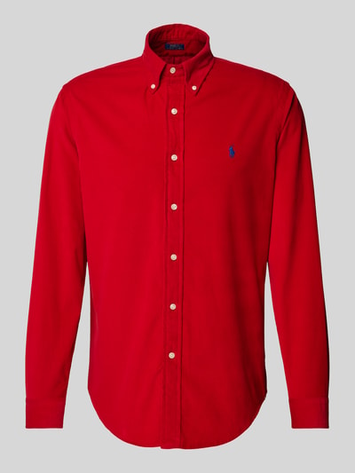 Polo Ralph Lauren Custom fit vrijetijdsoverhemd met logostitching Rood - 2