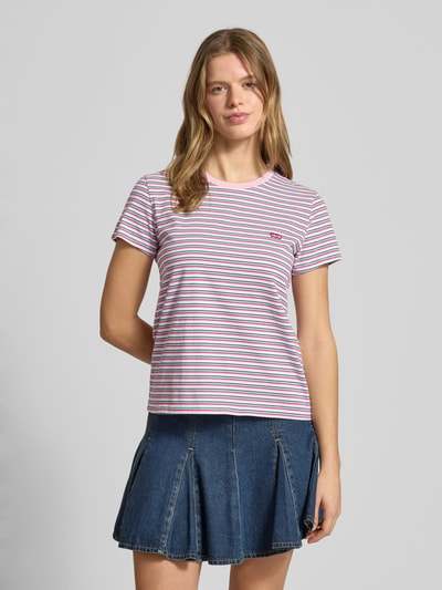 Levi's® t-shirt o kroju regular fit z czystej bawełny Różowy 4