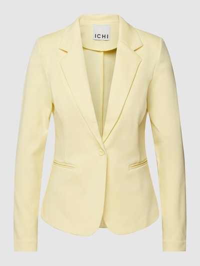 ICHI Blazer mit Paspeltaschen Modell 'KATE' Pastellgelb 2