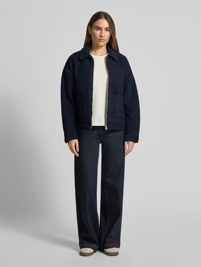 Jake*s Casual Jacke mit Umlegekragen Marine 1