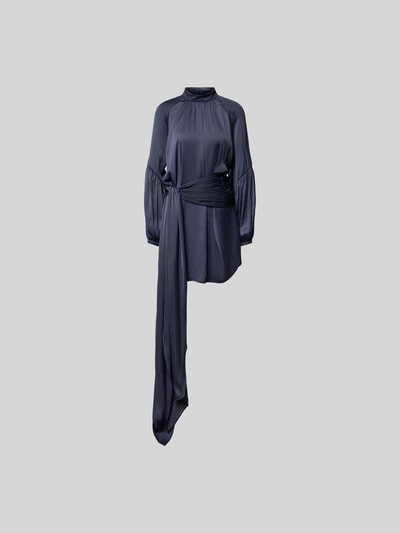 ROTATE Knielanges Kleid mit Taillengürtel Graphit 2