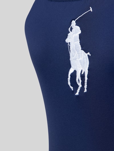 Polo Ralph Lauren Badeanzug mit Label-Stitching Dunkelblau 2