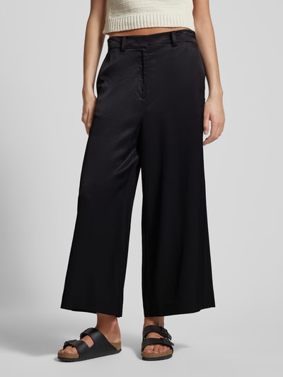 Marc O'Polo Denim Wide leg culotte en riemlussen Zwart - 4