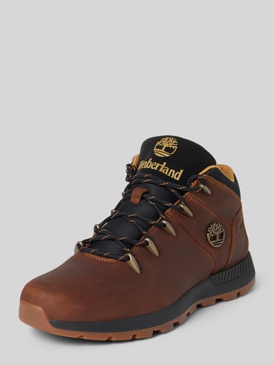 Timberland Schnürboots aus Leder mit Label-Details Modell 'Sprint Trekker' Mittelbraun 1