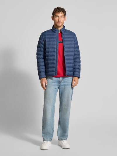 Tommy Hilfiger Regular Fit Steppjacke mit Logo-Stitching Hellblau 1