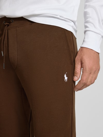 Polo Ralph Lauren Slim Fit Sweatpants mit Tunnelzug Mittelbraun 3