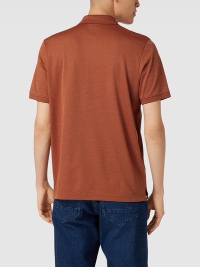 RAGMAN Poloshirt mit Label-Detail Rostrot 5