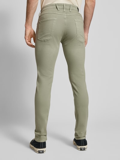 Replay Slim fit jeans in 5-pocketmodel, model 'ANBASS' Rietgroen - 5