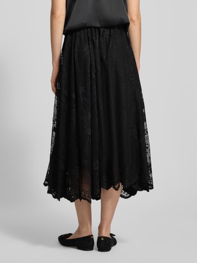 FREE/QUENT Midirock mit elastischem Bund Modell 'LALLY' Black 5