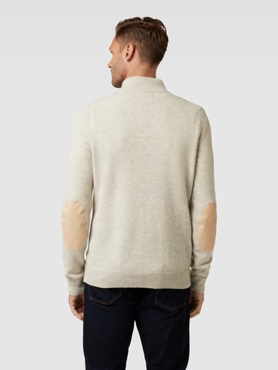 Barbour Strickpullover mit Stehkragen Offwhite 5