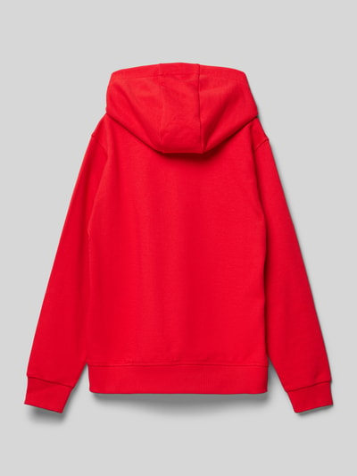 HUGO Hoodie met labelprint Rood - 3