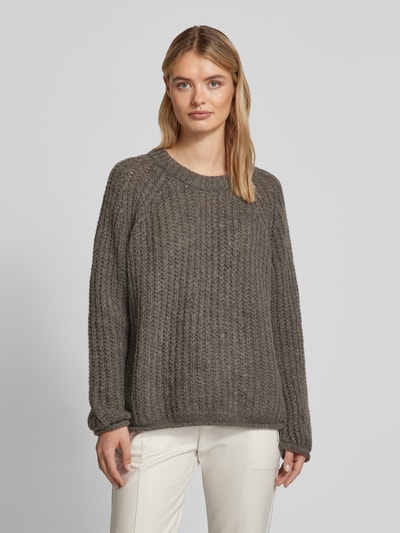 Smith and Soul Strickpullover mit gerippten Abschlüssen Taupe 4