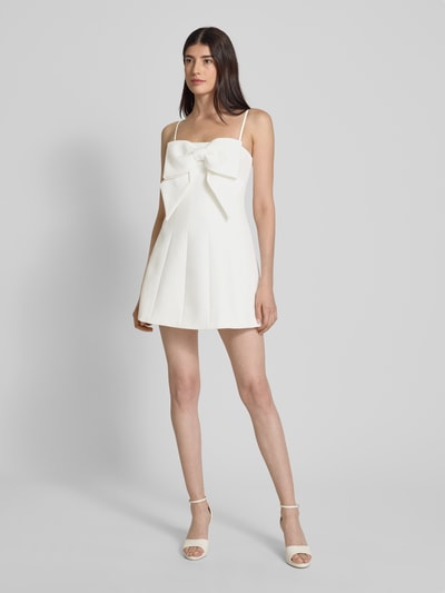 Forever New Cocktailkleid mit Zierschleife Offwhite 1