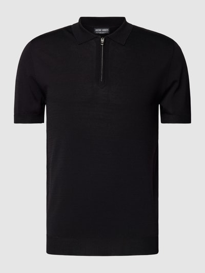 Antony Morato Poloshirt met korte ritssluitingsoverslag Zwart - 2