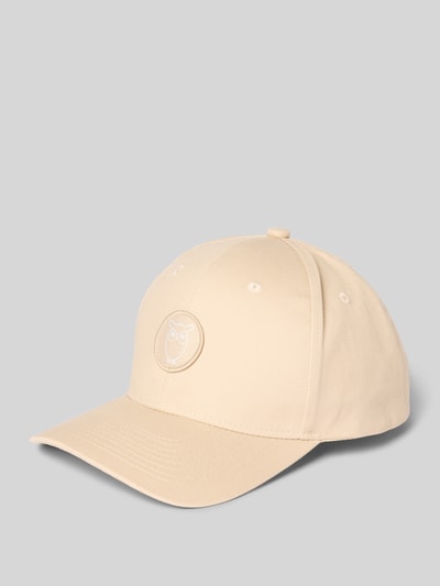 Knowledge Cotton Apparel Basecap mit Label-Detail Beige 1