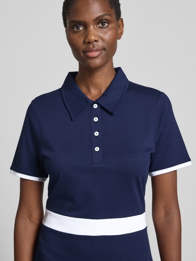 monari Sukienka polo o długości do kolan z krótką listwą guzikową Granatowy 3