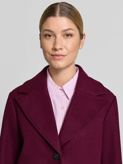 VILA Kurzmantel mit Ärmelriegeln Modell 'SOLO' Bordeaux 3