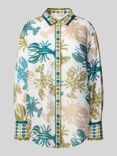 Herzensangelegenheit Regular Fit Bluse mit verdeckter Knopfleiste Oliv 2