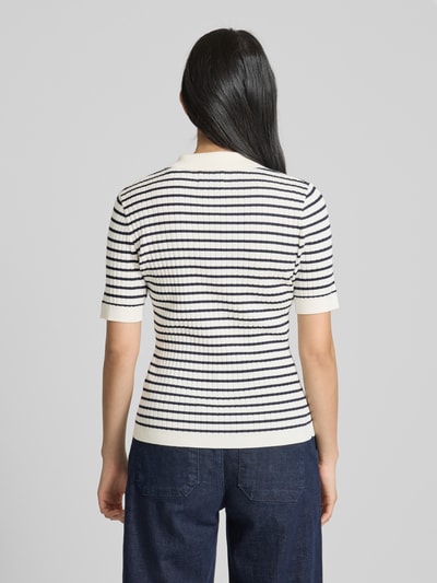 Gant Poloshirt mit gerippten Abschlüssen Marine 5