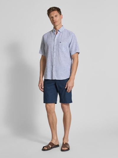 Fynch-Hatton Vrijetijdsoverhemd met knoopsluiting Marineblauw - 1