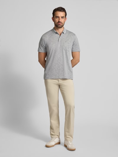 RAGMAN Poloshirt mit Label-Stitching Beige 1