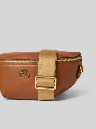 Lauren Ralph Lauren Heuptasje van runderleer met labelapplicatie, model 'MARCY' Cognac - 3