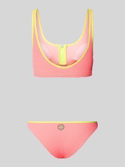 Banana Moon Bikini-Set mit Strukturmuster Modell 'BONGOPICA POPMI' Pink 3