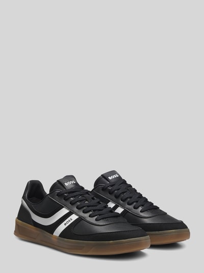 BOSS Orange Sneaker Low mit kontrastierenden Streifen Black 2