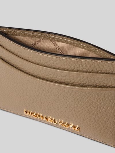 MICHAEL Michael Kors Kartenetui mit Label-Applikation Modell 'JET SET' Taupe 3